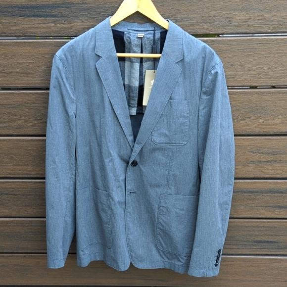 Men's Burberry Crepe Gray Casual Travel Blazer - Size 40R 50 EU NWT - Picture 2 of 11